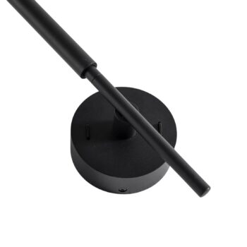 LED nástenné svietidlo Focus čierne 46,5 cm kovové 2-svetelné nastaviteľné