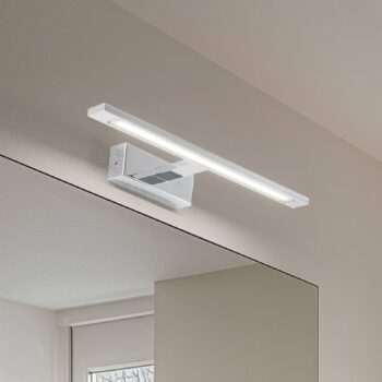 LED nástenné svietidlo Galéria chrómový kov šírka 41,5 cm IP44