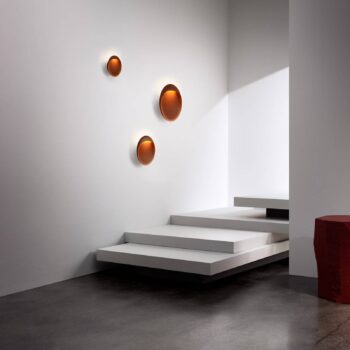 LED nástenné svietidlo Louis Poulsen Flindt, corten, 3 000 K, Ø 20 cm
