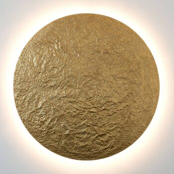 LED nástenné svietidlo Meteor, Ø 120 cm, zlatá