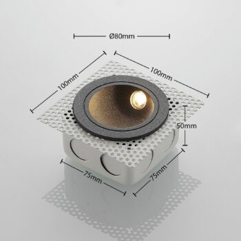 LED nástenné svietidlo Pordis, IP65, okrúhle