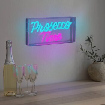 LED nástenné svietidlo Prosecco Time číre 30x15 cm plastové USB RGB