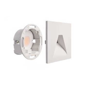 LED nástenné svietidlo SET Alwaid, biele 8 x 8 cm uhol 2 700 K
