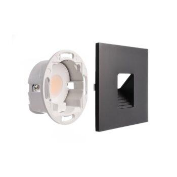 LED nástenné svietidlo SET Alwaid čierne 8 x 8 cm úroveň 2 700 K