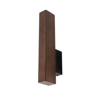 LED nástenné svietidlo Teo, orech, 31 cm, 3000 K