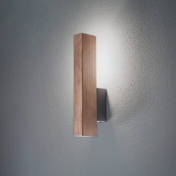 LED nástenné svietidlo Teo, orech, 31 cm, 3000 K