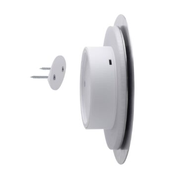 LED nástenné svietidlo na batérie Puntua Ø 18 cm sivé