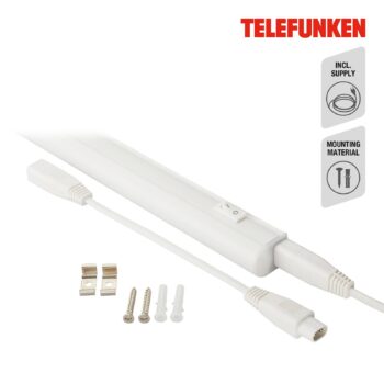 LED osvetlenie pod skrinku Hephaistos, biele, dĺžka 31 cm