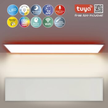 LED panel Backlight Smart Home Tuya WiFi 100x25 cm