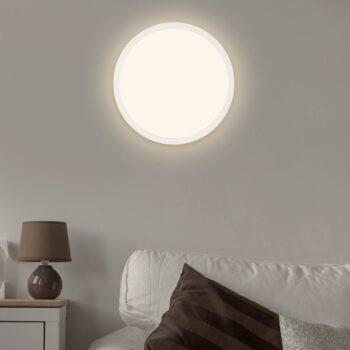 LED panel Jalo Round, Ø 29,2 cm, biely, plast, 2 700 K