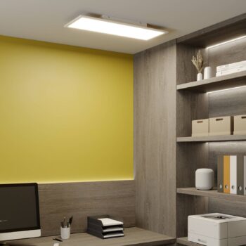 LED panel Lindby Luay, 80 x 30 cm, biely, 3000-6000K