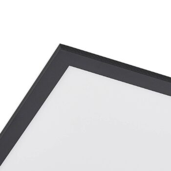 LED panel Lindby Nelios, 62 x 62 cm, CCT, čierny, kov