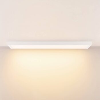 LED panel PRO OFFICE SANO, 123 x 33 cm, stmievateľné, biely kov CCT