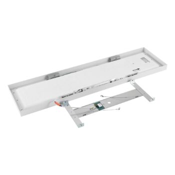 LED panel PRO OFFICE SANO, 123 x 33 cm, stmievateľné, biely kov CCT