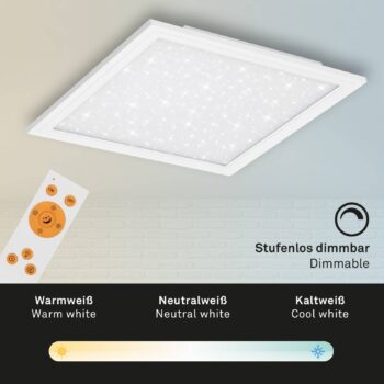 LED panel Pallas, biely, stmievateľný, CCT, 59,6x59,6cm