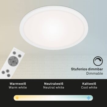 LED panel Piatto CCT diaľkové okrúhly biely