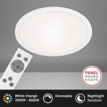 LED panel Piatto CCT diaľkové okrúhly biely
