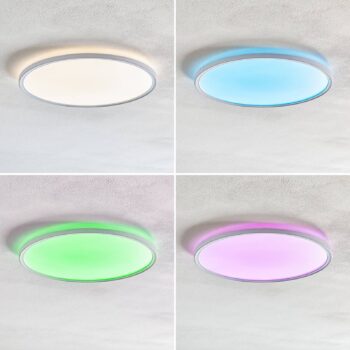 LED panel Slim okrúhly RGBW efekt Ø 42 cm biela