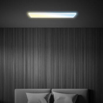 LED panel Tava CCT, biely, 98 x 20 cm, podsvietenie, plast