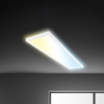 LED panel Tava CCT, biely, 98 x 20 cm, podsvietenie, plast