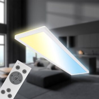 LED panel Tava CCT, biely, 98 x 20 cm, podsvietenie, plast