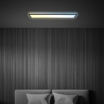 LED panel Tava CCT, čierny, 98 x 20 cm podsvietenie plast