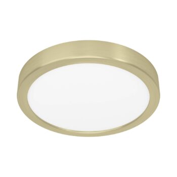 LED panel na povrchovú montáž Fueva 5 IP20 830 mosadz Ø21cm