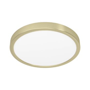 LED panel na povrchovú montáž Fueva 5 IP20 830 mosadz Ø28,5cm