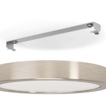 LED panel na povrchovú montáž Fueva 5 IP20 830 nikel Ø21cm
