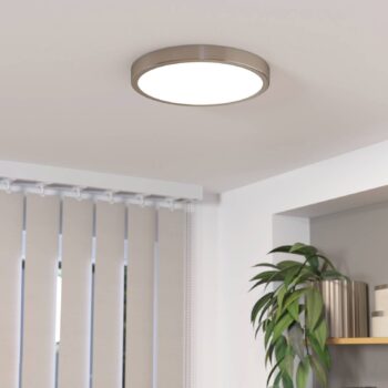 LED panel na povrchovú montáž Fueva 5 IP20 830 nikel Ø28,5cm