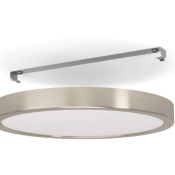 LED panel na povrchovú montáž Fueva 5 IP20 830 nikel Ø28,5cm