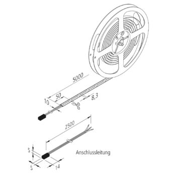 LED pásik Dynamic-Tape S IP54 2 700-5 000K 500cm