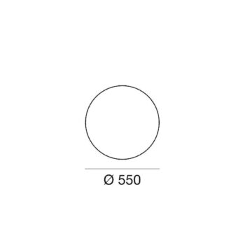 LED podlahové svetlo Oh!, Ø 55 cm, E27, polykarbonát, biela