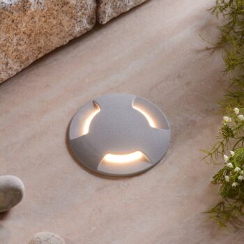 LED podlahové svietidlo Ceci 120–3L sivá CCT