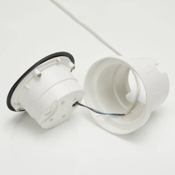 LED podlahový reflektor Ceci 160–3L čierne CCT