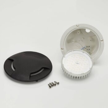 LED podlahový reflektor Ceci 160–3L čierne CCT