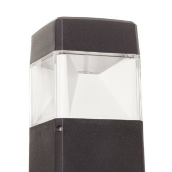 LED podstavcové svetlo Elisa 500 čierne, číre, 10W CCT