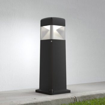 LED podstavcové svetlo Elisa 500 čierne, číre, 10W CCT