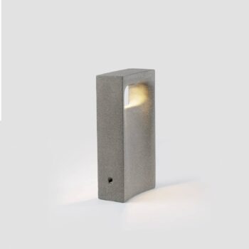 LED podsvetlenie Glint, 2700K, 40 cm, sivá, betón, IP55