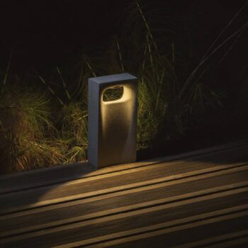 LED podsvetlenie Glint, 3000K, 40 cm,  sivá, betón, IP55