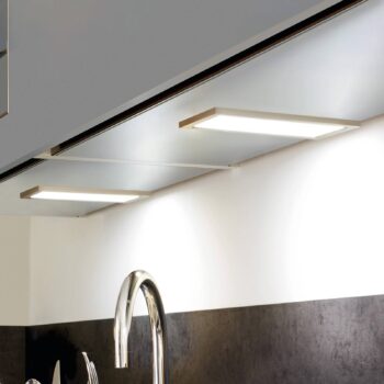 LED podsvietenie Sky, sada 2 ks, 4 000 K, nerezová oceľ