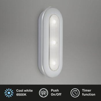 LED push light Row napájanie batériou 6 500K 15 cm