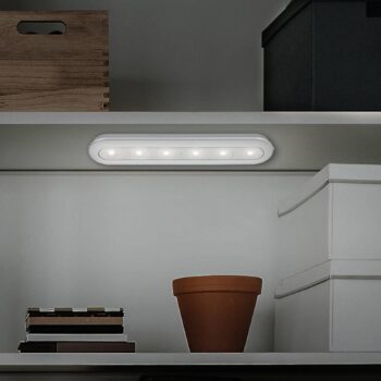 LED push light Row napájanie batériou 6 500K 30 cm