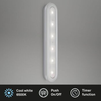 LED push light Row napájanie batériou 6 500K 30 cm