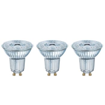 LED reflektor GU10 4,3W univerzálna biela sada 3