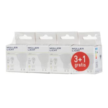 LED reflektor GU10 5 W 2 700K Set 3+1 320 lm matný