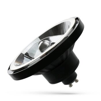 LED reflektor GU10 ES111 12W 45° 3000K čierny
