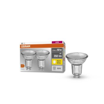 LED reflektor GU10 PAR16 4,3 W 2 700 K 36° sada 2 ks