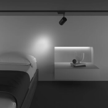 LED reflektor Vuoro Unity, čierny, 4 000 K, 10 W, 1-fázový