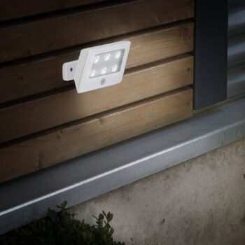 LED reflektor vonkajší Kollig snímač, IP54, biela